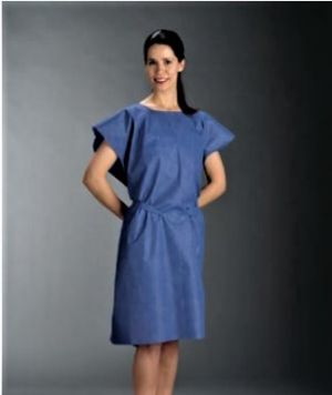 FabriWear™ Gown - Blue Exam Gown non-woven