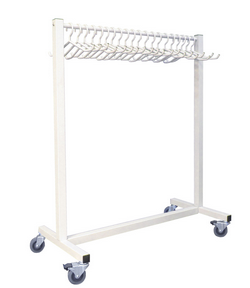 Mobile Apron Valet Rack with 20 Hangers