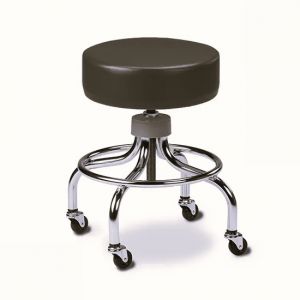 Chrome Base Stool with Casters