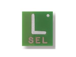 Polycarbonate Left Marker - Square with NO Initials