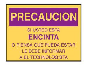 Sign  Precaucion Si usted esta Encinta