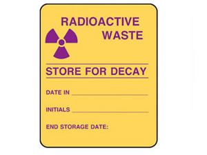 Label - RADIOACTIVE WASTE