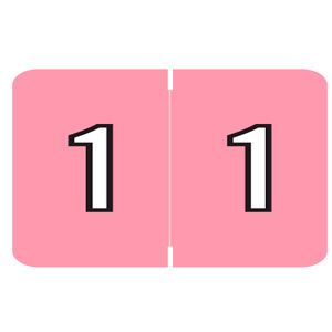 Barkley Numeric Labels FNBKM - PINK 1 - x-ray file labels