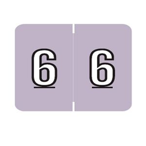 Barkley Numeric Labels FNBKM - LAVENDER 6 - x-ray file labels