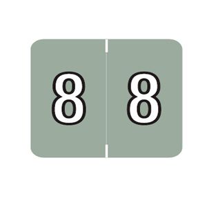 Barkley Numeric Labels FNBKM - GRAY 8 - x-ray file labels