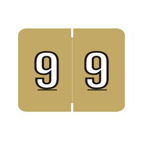 Barkley Numeric Labels FNBKM - GOLD 9 - x-ray file labels