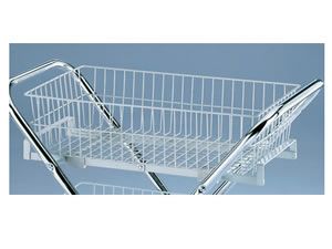 Folding Utility Cart with 6 inch Wire Basket