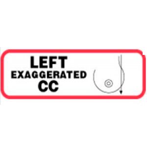 LEFT EXAGGERATED CC Paper Label