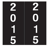 IFC Yearband Label 2015 - Black - Unlaminated - IFYP Series