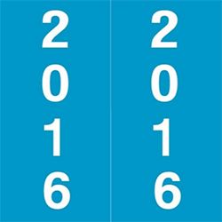 IFC Yearband Label 2016 - Blue - Laminated - AFYM Series 