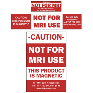 MRI Labels 25 Pack Red