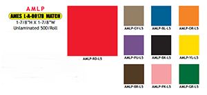 Ames Solid Color Labels - AMLP Series