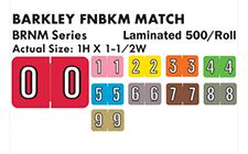 Barkley Numeric Labels - BRNM Series