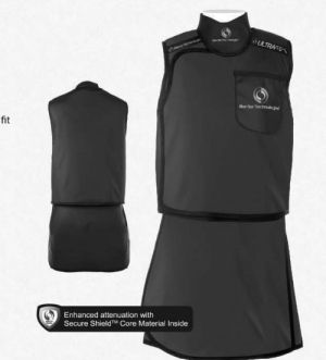 Support Vest and Skirt .5mm Pb Free Medium Male + MTST Blue Camo Black Lining Black Binding 
