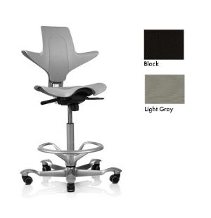 SKU: 142669 Capisco Stool Tall Height Light Gray Foot Ring