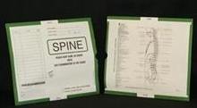 263348-250 - CI6180 Open End Category Insert Jackets - Spine with Dark Green Border Ink Color - System A