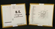 192201-250 - CI6210 Open End Category Insert Jackets - B.E. with Gold Border Ink Color - System B