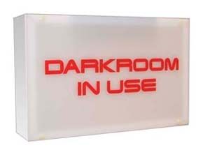 DARKROOM IN USE - WALL MOUNTED ILLUMINATED SIGN