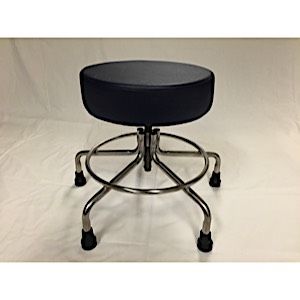 MR Adjustable Doctors Stool 15"-21" with Rubber Tips