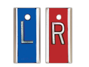 ELITE STYLE 5/8 INCH LEFT AND RIGHT NO INITIALS X-RAY MARKERS