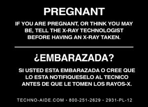 Bilingual Pregnancy X-Ray Sign 
