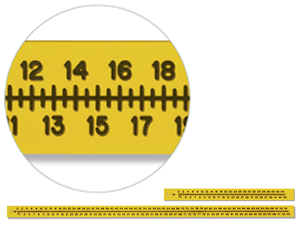 Flexible Scale Extremity Ruler 1/8 in Thick 