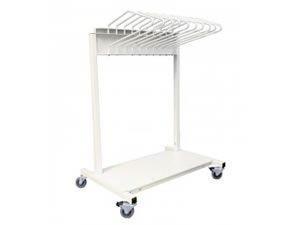 Mobile Apron Rack with Glove Rack