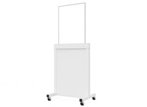 Collapsible Mobile Barrier Adjust Height 24"x24" Window