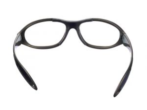 99 Ultralite Wrap Around Lead Glasses with Rubber Briddge Black