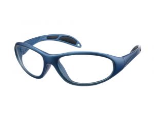 99 Ultralite Lead Glasses Small Wrap Around Blue Progressive (RX)