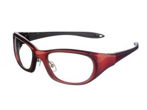 9941 Ultralite Lead Glasses Red with Adjustable Nose Pads