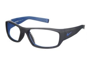 Nike Brazen Lead Glasses - Matte Black w Blue - Progressive Rx