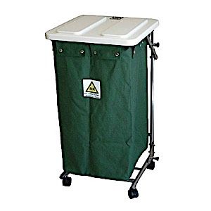 MRI Conditional Folding Linen Hamper with Lid with Foot Pedal