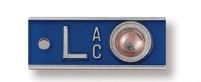 Position Indicator 1/2" Horizontal Embedded Aluminum Left Marker with Initials 
