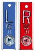 Aluminum Right & Left (5/8) Vertical Position Indicator Markers 2 Lines with 3 Character Max