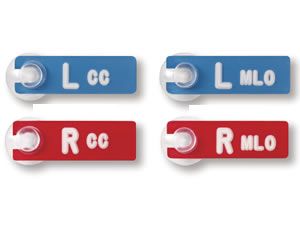 Mark-Well Markers set of 4 cc and mlo views - xray markers