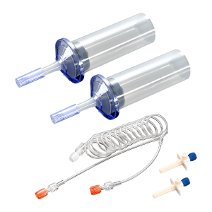 CT Dual Syringe with Valve Check and Spike