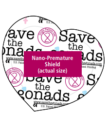 Save the Gonads X-ray Shields Nano-Premature