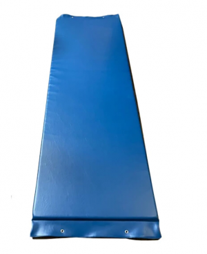 Standard Table Pad, 30x80x1 in Blue Vinyl Comfort Foam with Grommets