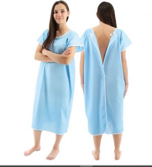 Medical Patient Gowns Blue 2XL or 3XL