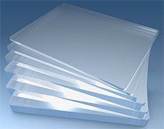 Set of 9 Acrylic Plates for Testing Automated Exposure Control of Mammography System