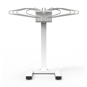 Mobile Multiple Apron Hanger with 10 Swing Arms