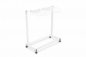 Garment Style Mobile 10-Arm Apron Rack