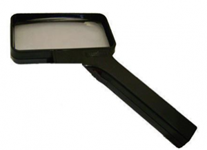 SELSI 8 Diopter 2X Rectangular Hand Magnifier
