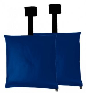 Heavy Gauge Vinyl Sandbag Pair 5lbs Blue Vinyl AC Joint Strap Handle
