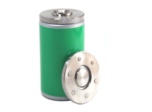 Lead Vial Shield with Magnetic Top without Glass Window Green