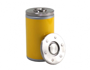 Lead Vial Shield with Magnetic Top without Glass Window Yellow