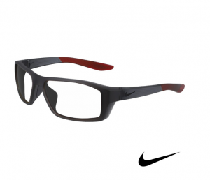 Nike Brazen Shadow Lead Glasses Matte Dark Gray Red