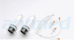 200ML Dual CT Syringe with Tube 2 Spikes