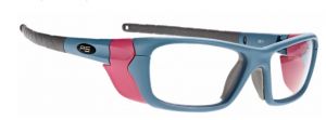 Wrap Around Eyewear Model Q200 Single Vision Blue/Pink